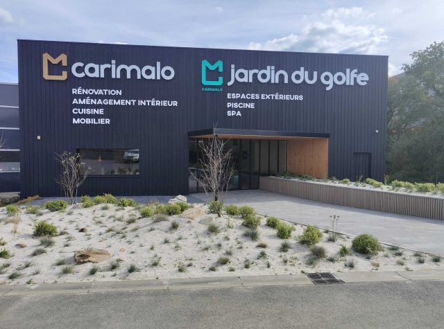 showroom CARIMALO JARDIN DU GOLFE -vue extérieur